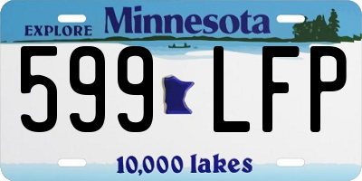 MN license plate 599LFP