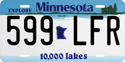 MN license plate 599LFR