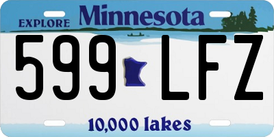 MN license plate 599LFZ