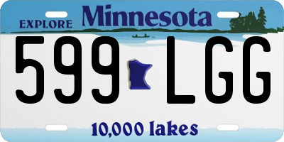 MN license plate 599LGG