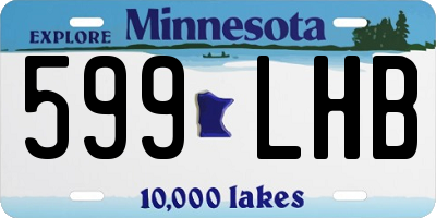 MN license plate 599LHB