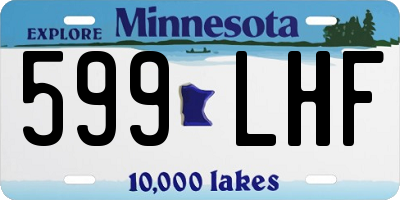 MN license plate 599LHF