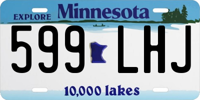 MN license plate 599LHJ