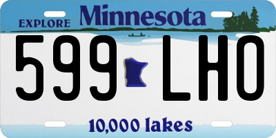 MN license plate 599LHO