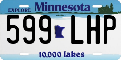 MN license plate 599LHP