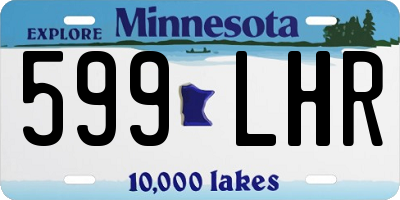 MN license plate 599LHR