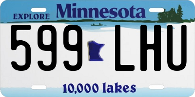 MN license plate 599LHU