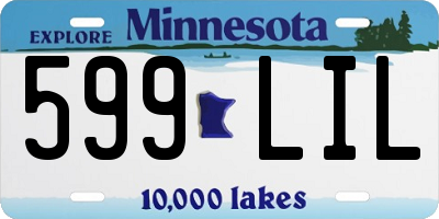 MN license plate 599LIL