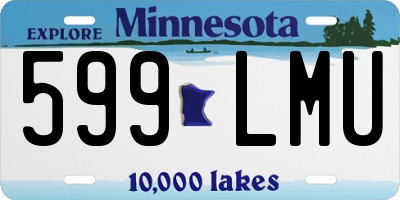 MN license plate 599LMU