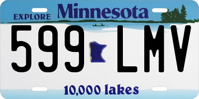 MN license plate 599LMV
