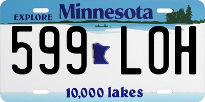 MN license plate 599LOH