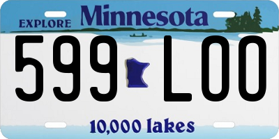 MN license plate 599LOO