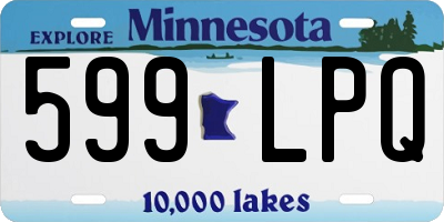 MN license plate 599LPQ