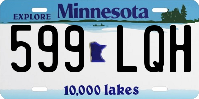 MN license plate 599LQH