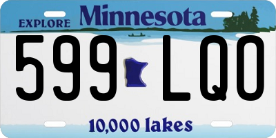 MN license plate 599LQO