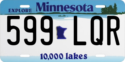 MN license plate 599LQR