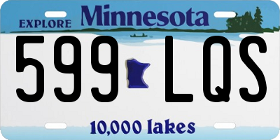 MN license plate 599LQS