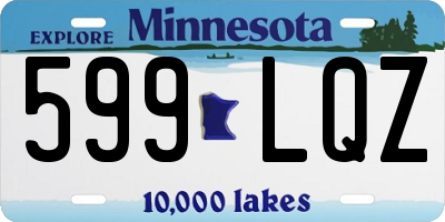 MN license plate 599LQZ