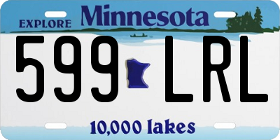 MN license plate 599LRL