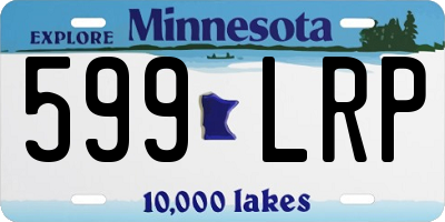 MN license plate 599LRP