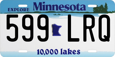 MN license plate 599LRQ