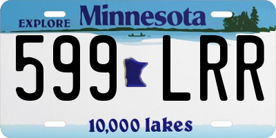 MN license plate 599LRR