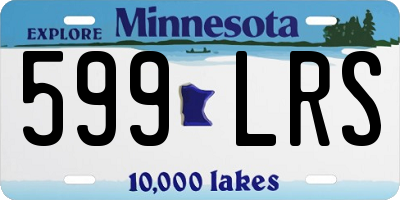 MN license plate 599LRS