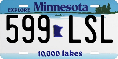 MN license plate 599LSL