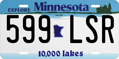 MN license plate 599LSR