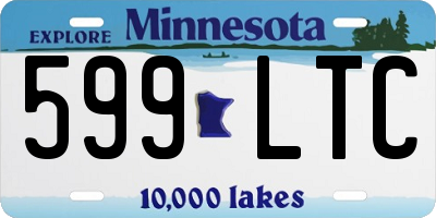 MN license plate 599LTC