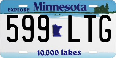 MN license plate 599LTG