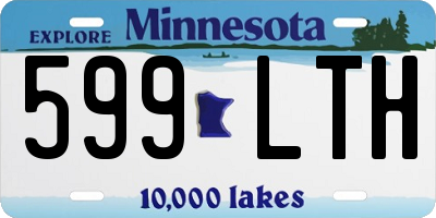 MN license plate 599LTH