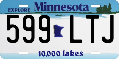 MN license plate 599LTJ