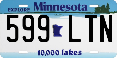 MN license plate 599LTN