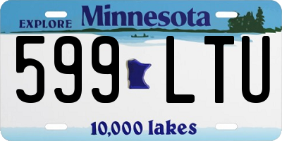 MN license plate 599LTU