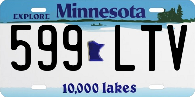 MN license plate 599LTV