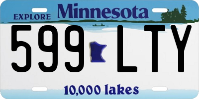 MN license plate 599LTY