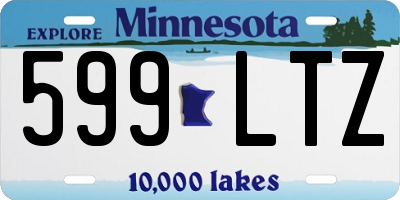 MN license plate 599LTZ