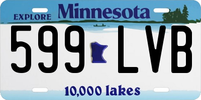MN license plate 599LVB