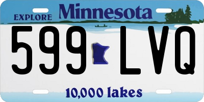 MN license plate 599LVQ