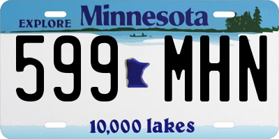 MN license plate 599MHN