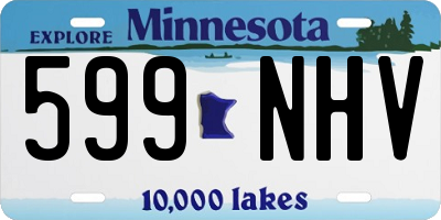 MN license plate 599NHV