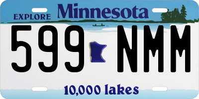 MN license plate 599NMM