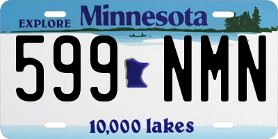 MN license plate 599NMN