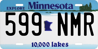 MN license plate 599NMR
