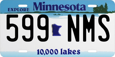 MN license plate 599NMS