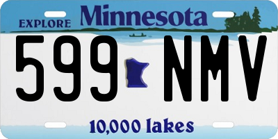 MN license plate 599NMV