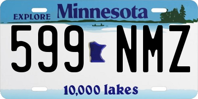 MN license plate 599NMZ