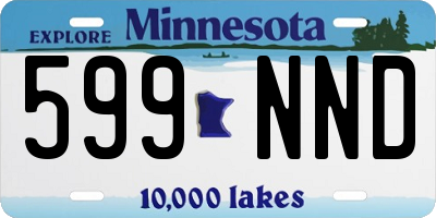 MN license plate 599NND
