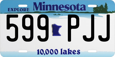 MN license plate 599PJJ